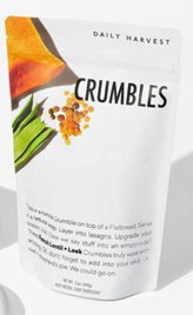 Daily Harvest recall: French Lentil + Leek Crumbles package.