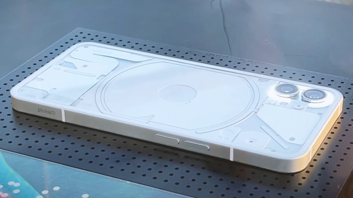 Nothing Phone (1) Nothing Phone (1) rear design reveal event.