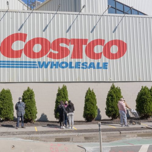 A New York-area Costco store is shown in Long Island City