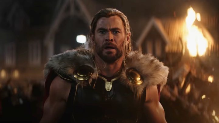 Thor (Chris Hemsworth) shocked to see Mighty Thor (Natalie Portman) in Love and Thunder trailer.