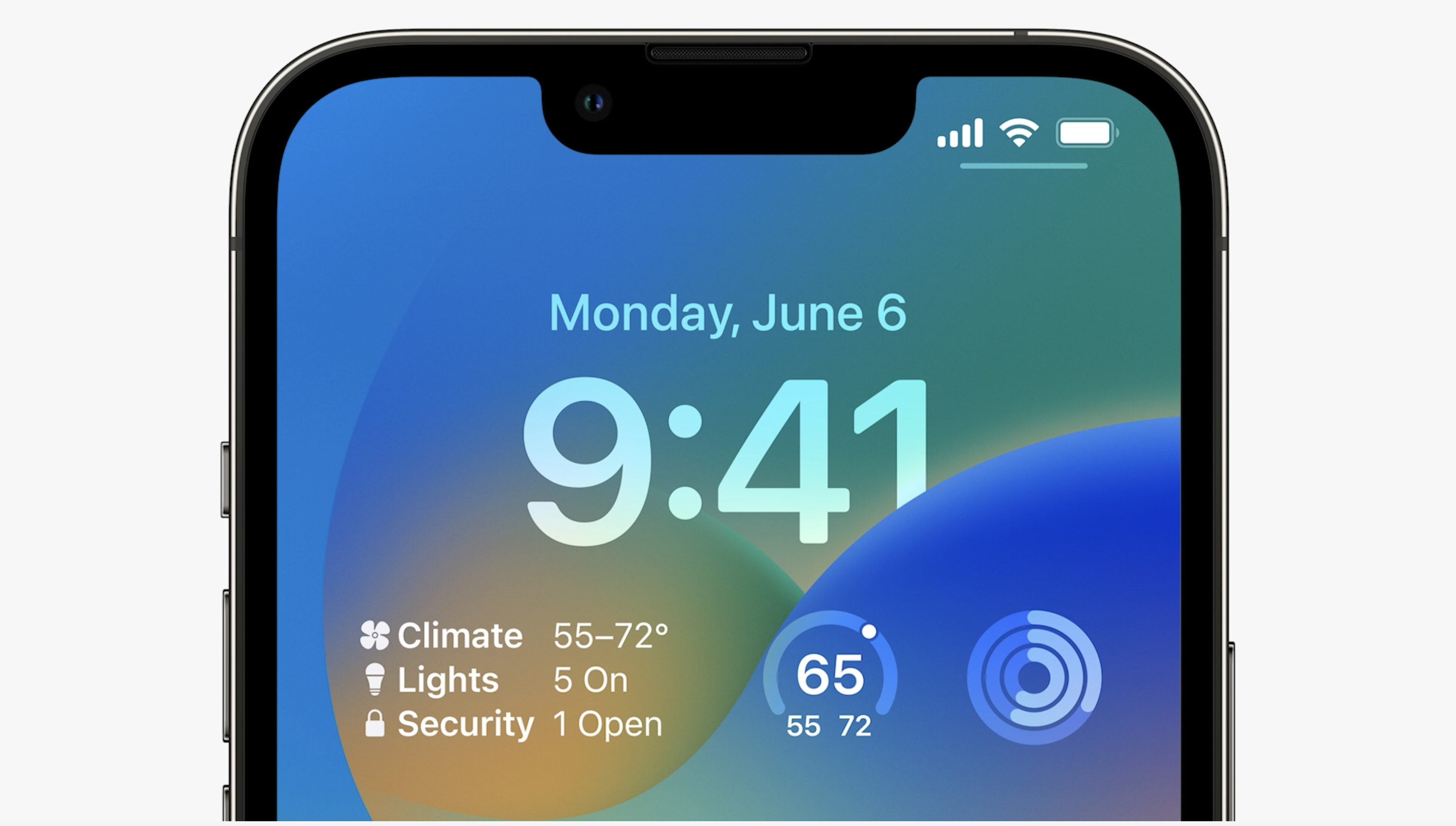 iOS 16 Lock Screen redesign.